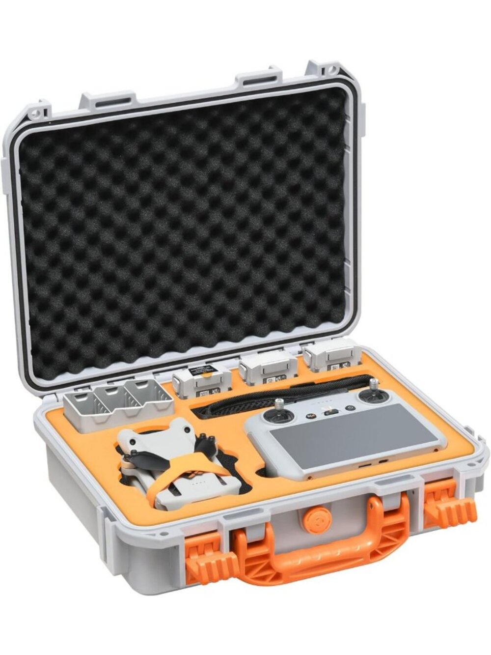 Custom Hard Case with Foam for DJI Mini 3/4 Pro Drone - Durable & Protective